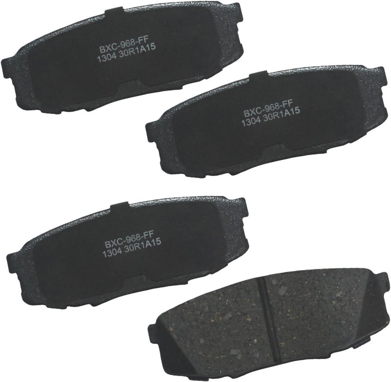 Bendix Premium SBC1304 Ceramic Rear Brake Pads for Lexus LX570 2011-2008, LX570 2021-2013, Toyota Land Cruiser 2011-2008, Land Cruiser 2021-2013, Sequoia 2022-2008, Tundra 2021-2007 - Image 1